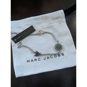 Marc by Marc Jacobs Logo Bird Charm Silver Bracelet